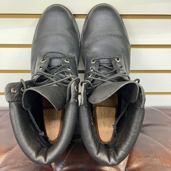Timberland Men's Helcor 6 Inch Scratch Resistant Black Leather Boots Style Size - Picture 9 of 10